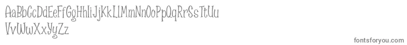 Spizzella Free font-Schriftart – Graue Schriften auf weißem Hintergrund