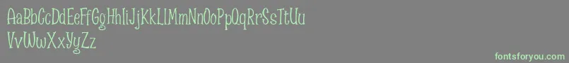 fuente Spizzella Free font – Fuentes Verdes Sobre Fondo Gris