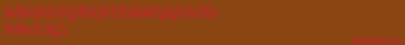 Шрифт Spizzella Free font – красные шрифты на коричневом фоне