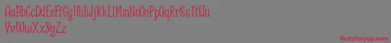 fuente Spizzella Free font – Fuentes Rojas Sobre Fondo Gris