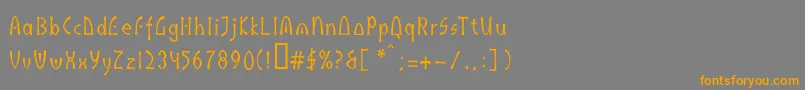 More about Indus Font Indus Font – Orange Fonts on Gray Background