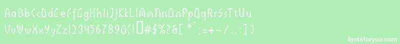 Indus Font – White Fonts on Green Background