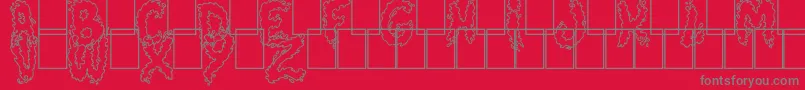fuente Splash – Fuentes Grises Sobre Fondo Rojo