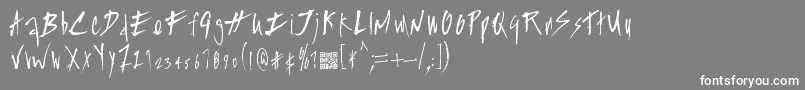 Splasher Font – White Fonts on Gray Background