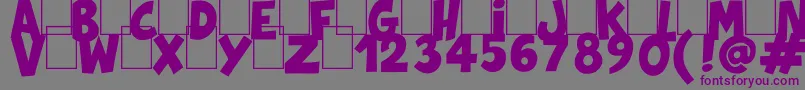 Splatch Font – Purple Fonts on Gray Background