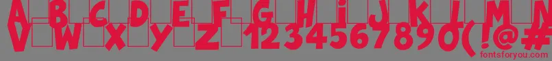 Splatch Font – Red Fonts on Gray Background