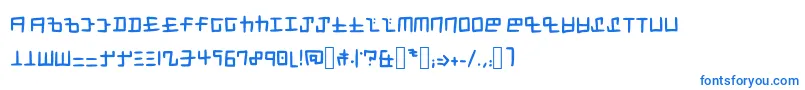 フォントSplatoon   Cephaloblock – 白い背景に青い文字