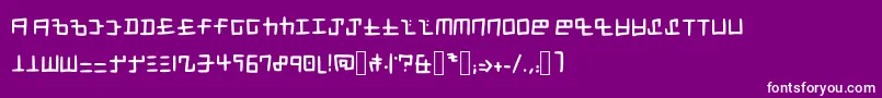 フォントSplatoon   Cephaloblock – 紫の背景に白い文字