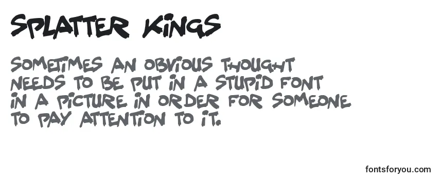 Schriftart Splatter Kings