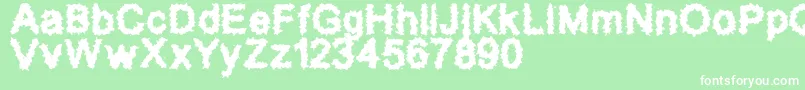 フォントSplatz2 – 緑の背景に白い文字