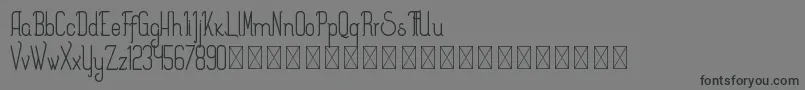 フォントSplendor PersonalUse – 黒い文字の灰色の背景