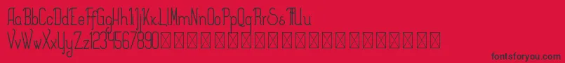Splendor PersonalUse Font – Black Fonts on Red Background