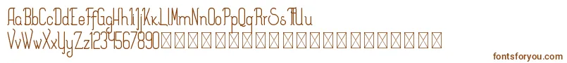 Шрифт Splendor PersonalUse – коричневые шрифты на белом фоне