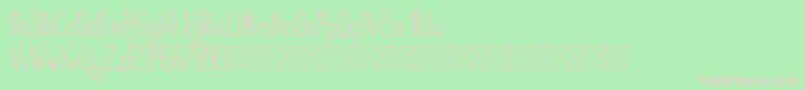 Splendor PersonalUse Font – Pink Fonts on Green Background