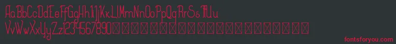 Splendor PersonalUse Font – Red Fonts on Black Background
