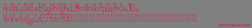 Splendor PersonalUse Font – Red Fonts on Gray Background