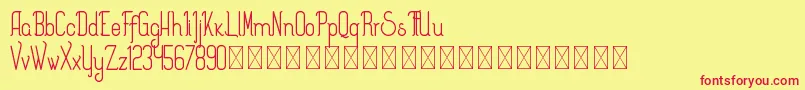 Splendor PersonalUse Font – Red Fonts on Yellow Background
