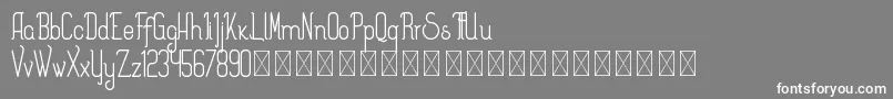 Splendor PersonalUse-Schriftart – Weiße Schriften auf grauem Hintergrund