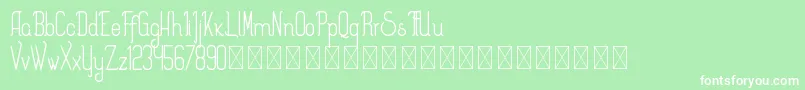 Splendor PersonalUse Font – White Fonts on Green Background