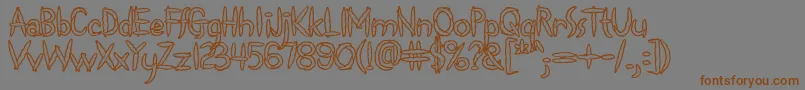 Spliffs Font – Brown Fonts on Gray Background