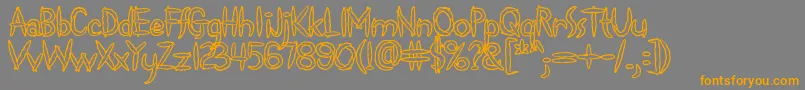 Spliffs Font – Orange Fonts on Gray Background