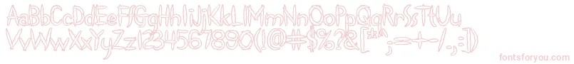 Spliffs Font – Pink Fonts on White Background