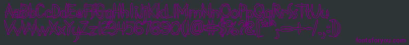 Spliffs Font – Purple Fonts on Black Background