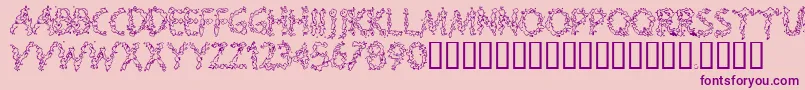 SPLOOGE  Font – Purple Fonts on Pink Background