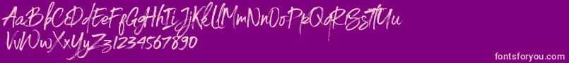 Spoiled Font – Pink Fonts on Purple Background