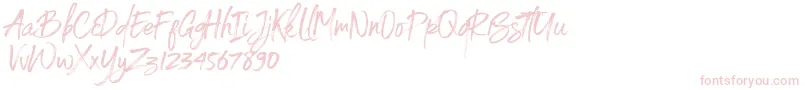 Spoiled Font – Pink Fonts on White Background