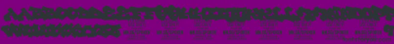 Шрифт SpokenPlain PERSONAL – чёрные шрифты на фиолетовом фоне