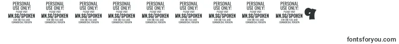 SpokenPlain PERSONAL Font – Fonts for Numbers and Digits