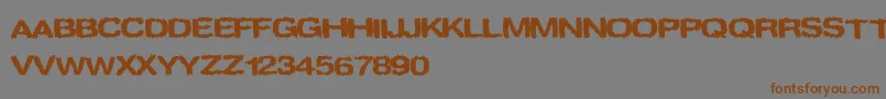 spookies Font – Brown Fonts on Gray Background