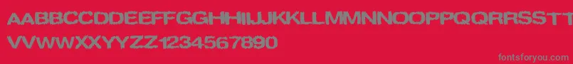 spookies Font – Gray Fonts on Red Background