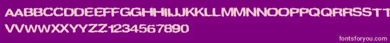 spookies Font – Pink Fonts on Purple Background