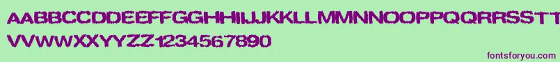 spookies Font – Purple Fonts on Green Background