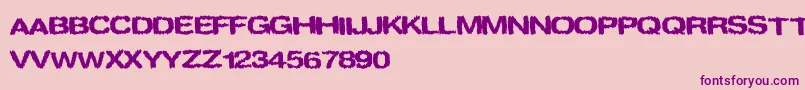 spookies Font – Purple Fonts on Pink Background