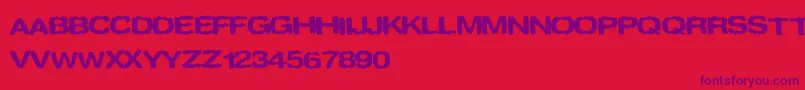 spookies Font – Purple Fonts on Red Background