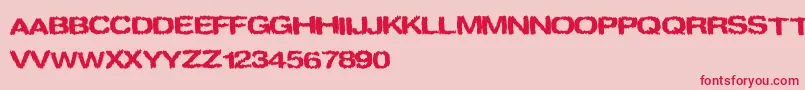 spookies Font – Red Fonts on Pink Background