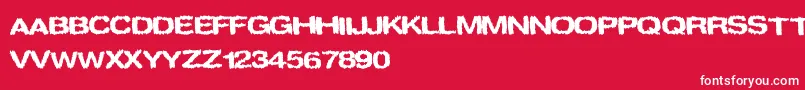 フォントspookies – 赤い背景に白い文字