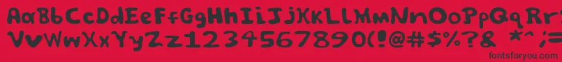 Spooky font by Jammycreamer com Font – Black Fonts on Red Background
