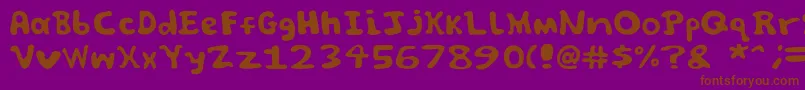Spooky font by Jammycreamer com Font – Brown Fonts on Purple Background
