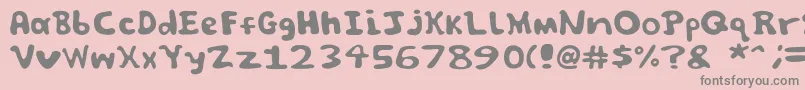 Spooky font by Jammycreamer com Font – Gray Fonts on Pink Background
