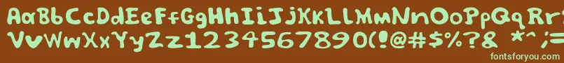 fuente Spooky font by Jammycreamer com – Fuentes Verdes Sobre Fondo Marrón