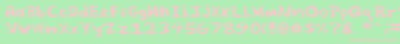 fuente Spooky font by Jammycreamer com – Fuentes Rosadas Sobre Fondo Verde