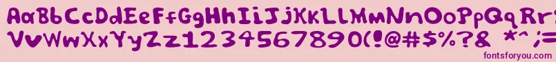 Spooky font by Jammycreamer com Font – Purple Fonts on Pink Background