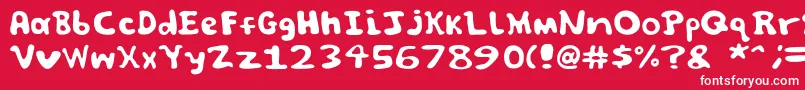 Spooky font by Jammycreamer com Font – White Fonts on Red Background