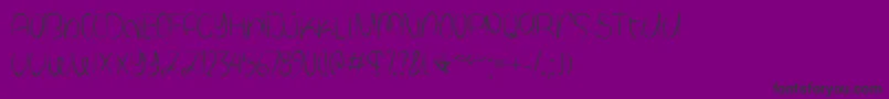 フォントSpooky Halloween   – 紫の背景に黒い文字