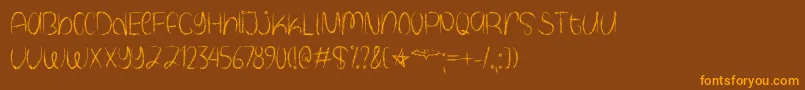 More about Spooky Halloween Font Spooky Halloween Font – Orange Fonts on Brown Background
