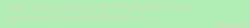 Spooky Halloween   Font – Pink Fonts on Green Background